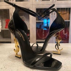 YSL Opyum Logo Heels